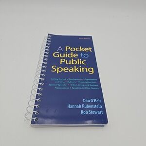 Pocket Guide to Public Speaking by Dan O'Hair, Rob Stewart and Hannah Rubenstein